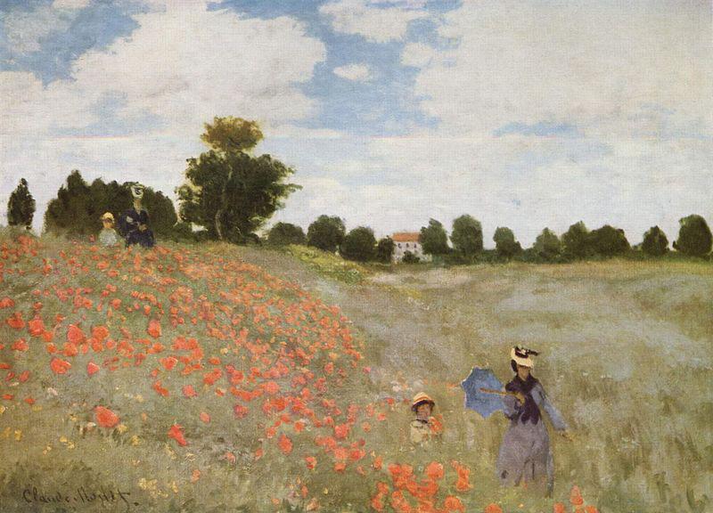 Claude Monet Mohnblumen Sweden oil painting art